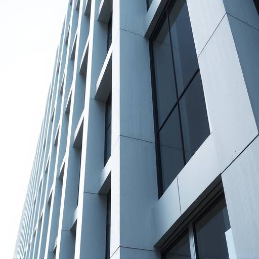 Architecturale details van een modern gebouw