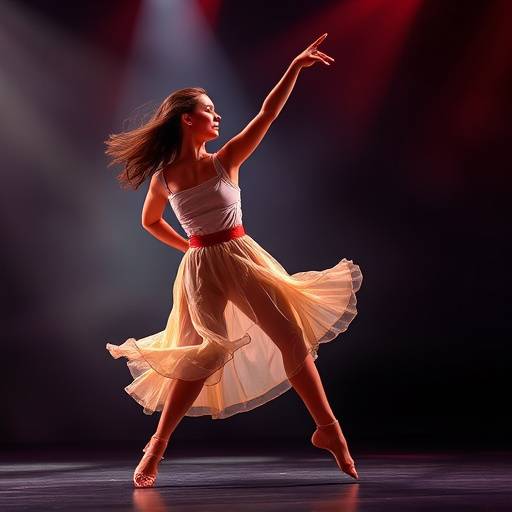 Dynamische foto van een danser in actie